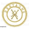 Badge / Macaron GLNF – Grande tenue provinciale – Grand Directeur des Cérémonies – Bretagne – Brodé main